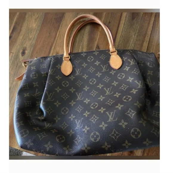 Authentic Louis Vuitton Dark Brown Monogram Turenne GM Tote Good Used Con - Picture 5 of 13